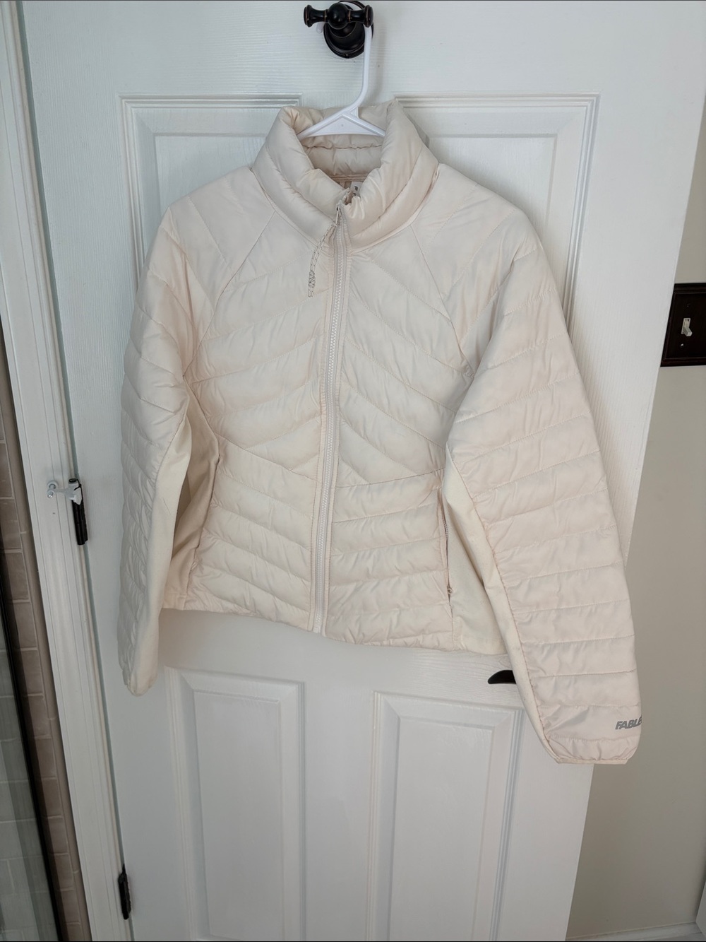 Women's Lightweight puffer Jacket - Cream